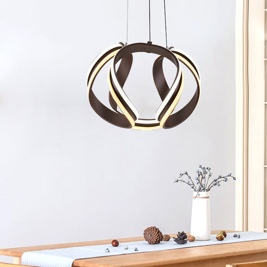 Modern Metal Abstract Chandelier Pendant Light with LED Kit - Warm/White Lighting