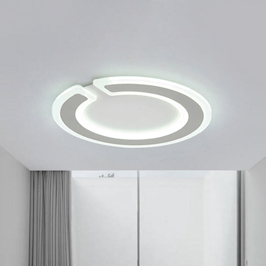 16.5"/20.5" Dia Round Ceiling Lamp - Simple & Elegant LED Flushmount Lighting in Warm/White/Natural Light