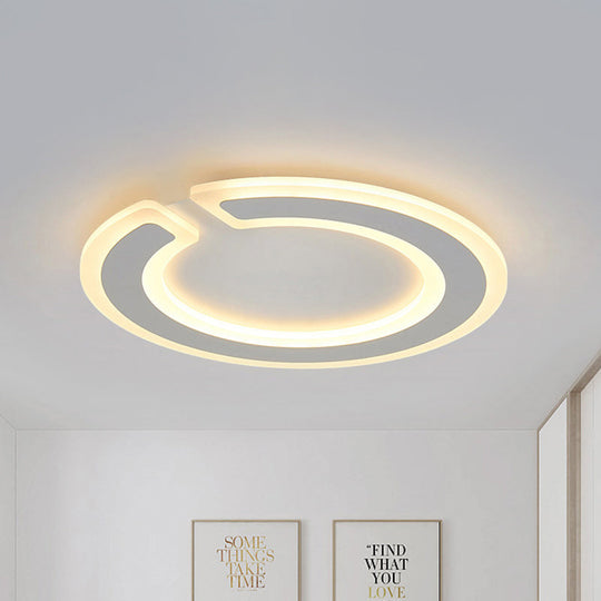 16.5"/20.5" Dia Round Ceiling Lamp - Simple & Elegant LED Flushmount Lighting in Warm/White/Natural Light