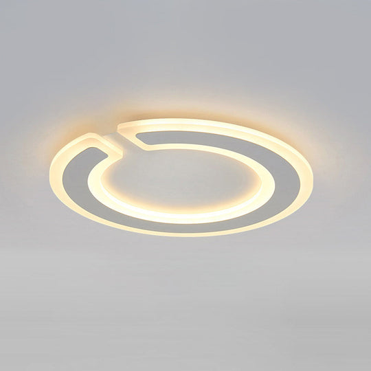 16.5"/20.5" Dia Round Ceiling Lamp - Simple & Elegant LED Flushmount Lighting in Warm/White/Natural Light