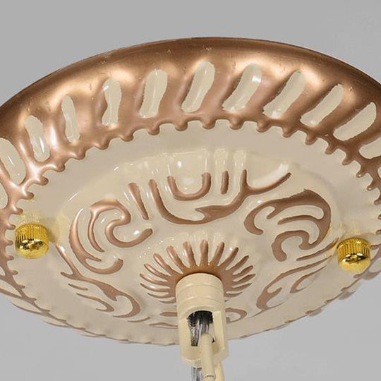 Baroque Conical Chandelier - 9/11 Lights - Cut Glass with White & Gold Finish