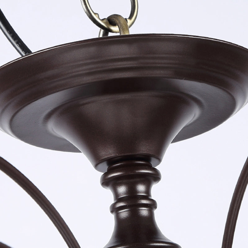 Victorian Bronze Flower Pendant Chandelier With Cut Glass And Multiple Light Options For Living Room