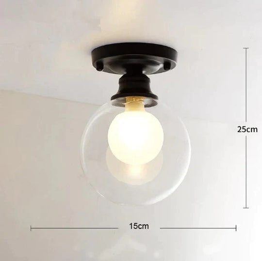 Modern Minimalist Glass Bulb Lamp Ceiling