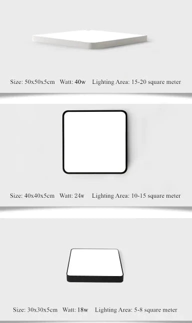 Surface Mount Ultra Thin 5cm LED Ceiling Light Dimmable Modern Lamp Home Lighting Living Room Bedroom Kitchen Lamparas De Techo