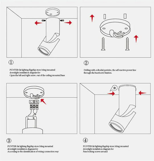 Dimmable Rotating LED Downlights 10W15W20W COB LED Ceiling Spot Lights LED Wall Lamp Warm Cold White Indoor Lighting