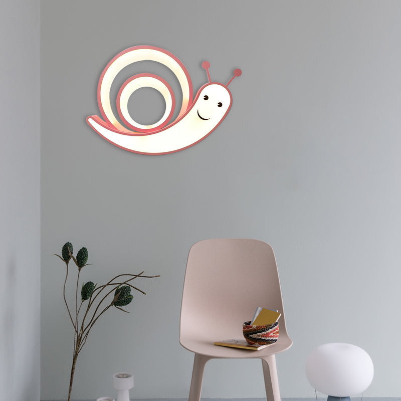 Cute Snail LED Ceiling Lamp - Perfect for Kindergarten Bedrooms!