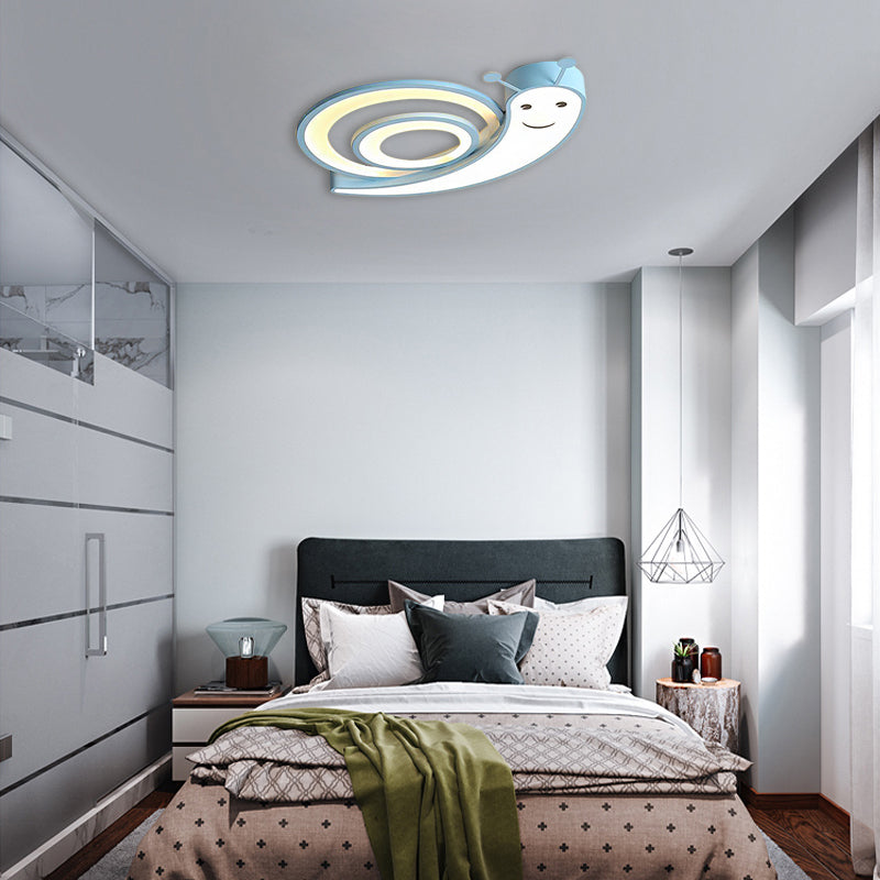 Cute Snail LED Ceiling Lamp - Perfect for Kindergarten Bedrooms!