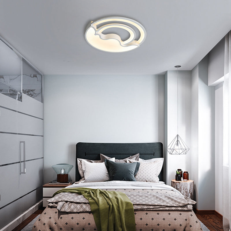 Macaron LED Ceiling Lamp - Modern Flush Mount Light for Child's Bedroom