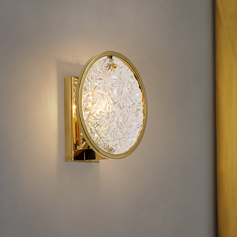 Traditional Gold Water Glass Wall Sconce For Living Room