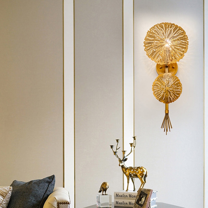 Contemporary Gold Sconce Wall Light For Living Room