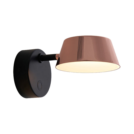 Conical Copper Led Sconce Light Fixture For Modern Living Rooms