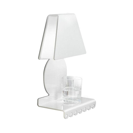 Modern Metal Trapezoid Wall Sconce Light For Bedroom - White Lighting Fixture