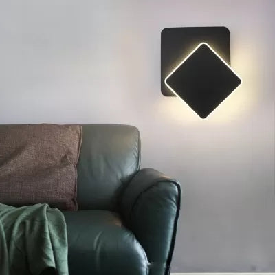 Square Acrylic Led Wall Light For Modern Stair And Dining Room