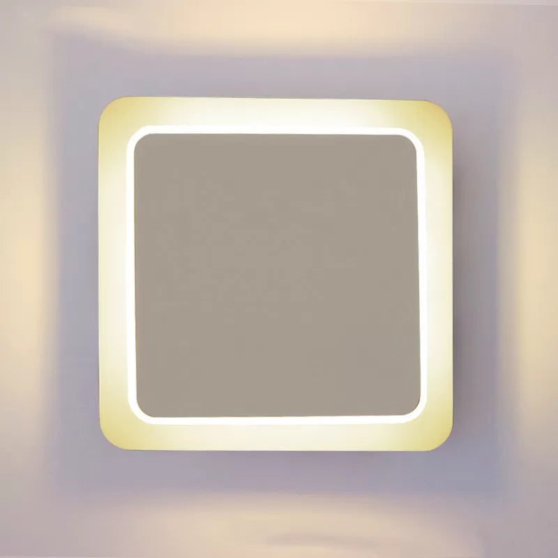 Square Acrylic Led Wall Light For Modern Stair And Dining Room