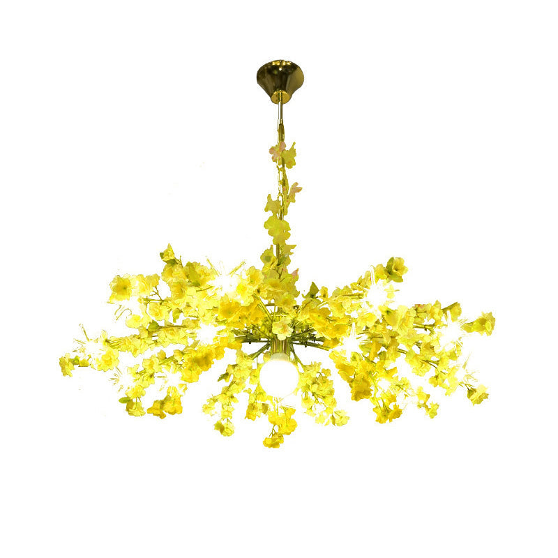 Greta - 16-Head Industrial Bloom Hanging Chandelier 16 Heads Metal Led Down Lighting Pendant In