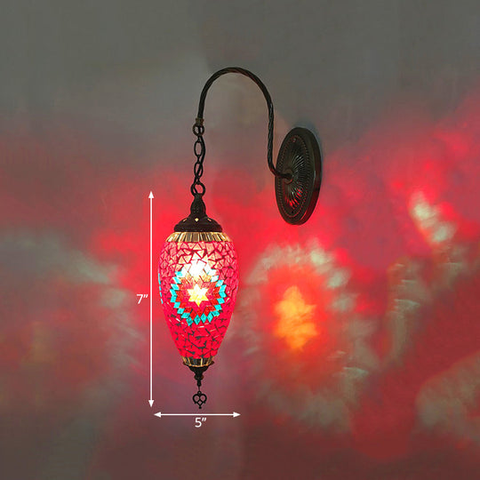 Cut Glass Teardrop Wall Sconce: Warm Traditional Lighting For Living Room