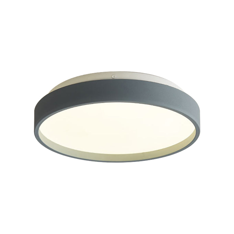 Modern Acrylic Flush Mount Ceiling Light - 12/18 Round Coffee Bronze/Gold/White Indoor Use