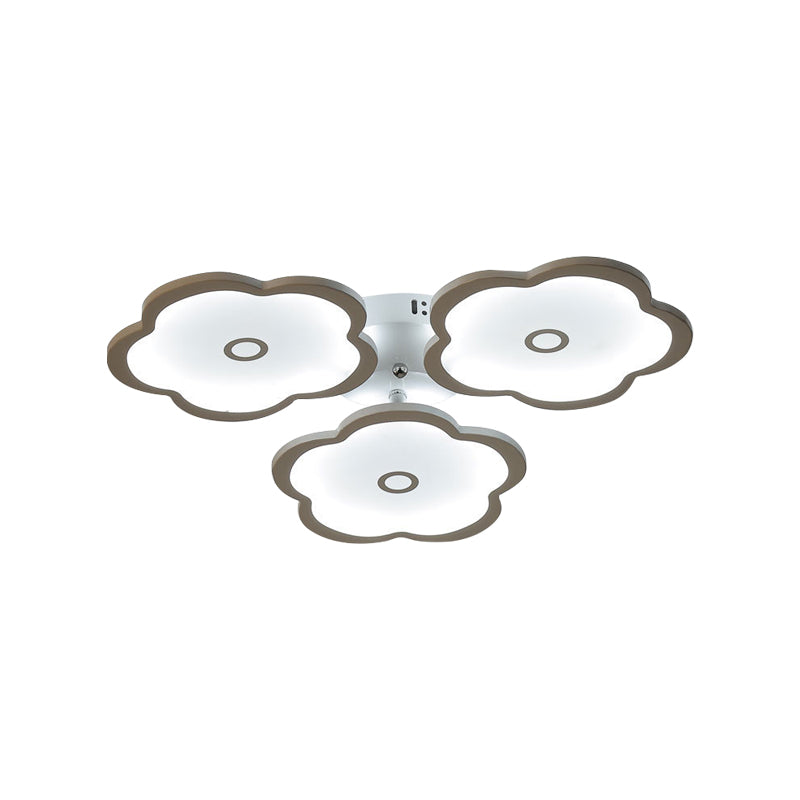 Modern Iron Acrylic Ceiling Lights - 3/6/9 Heads Unique Flower Design - Indoor Lighting