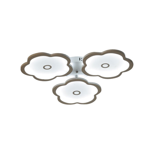 Modern Iron Acrylic Ceiling Lights - 3/6/9 Heads Unique Flower Design - Indoor Lighting