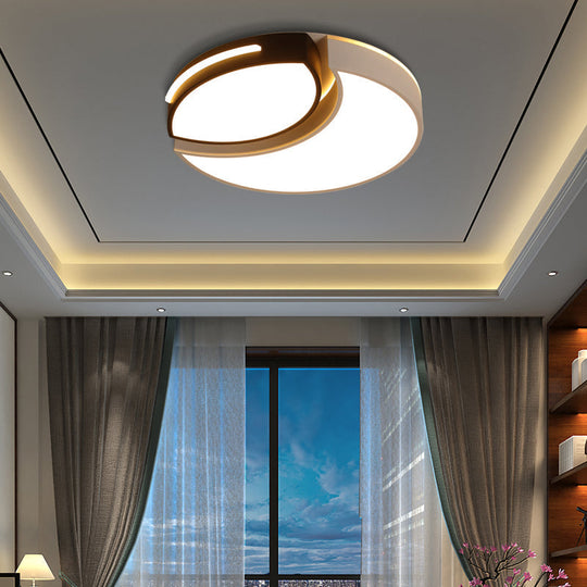 Modern Acrylic Round Ceiling Lights - 16/19.5/23.5 Warm/White Indoor Lighting White / 16 Warm