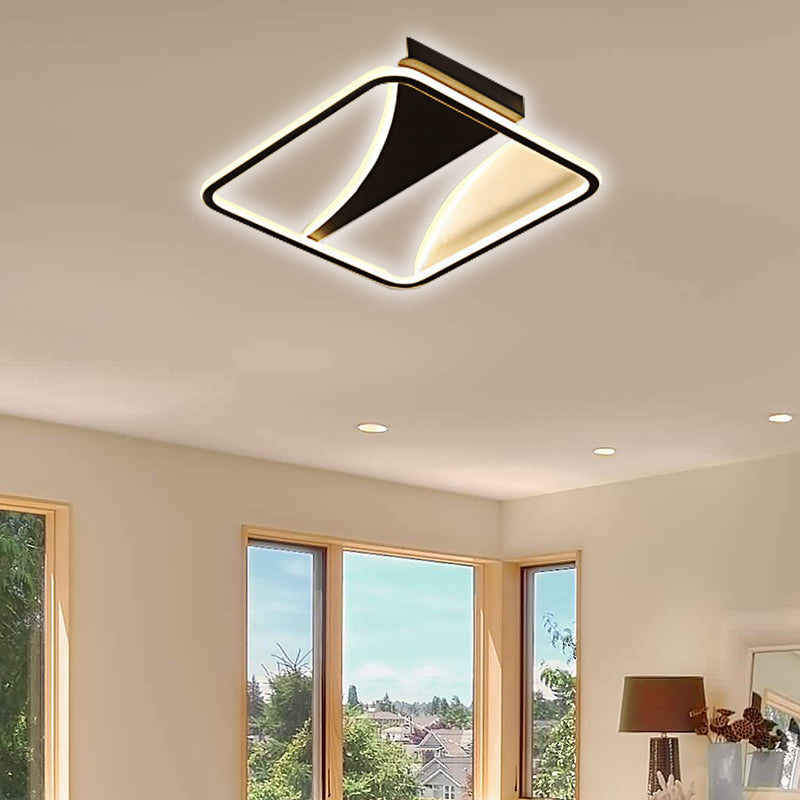 Ultra Thin Flush Metallic Led Ceiling Light - Warm/White Various Sizes Available