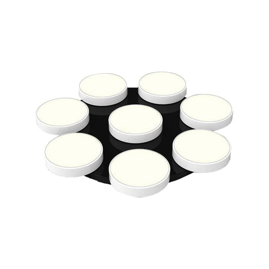 Modern Drum Flush Mount Light With Multiple Heads In Black/White For Study Room