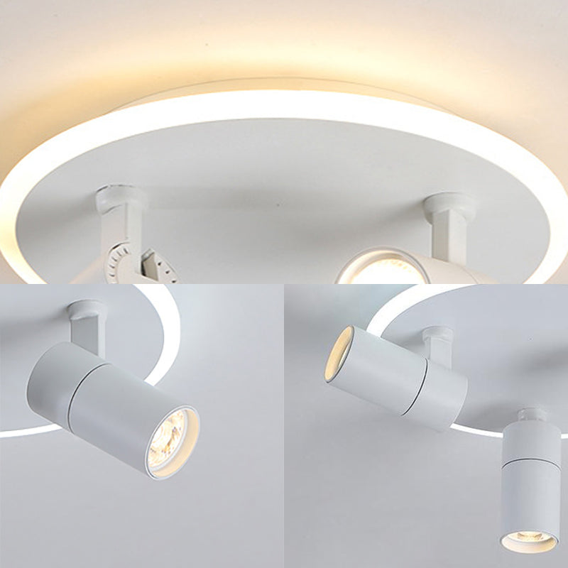 Rotatable Metal 4-Head Flush Mount Light with Warm/White Lighting - Ideal for Hallway and Office"
Note: It's important to prioritize SEO keywords while keeping the title concise and clear.