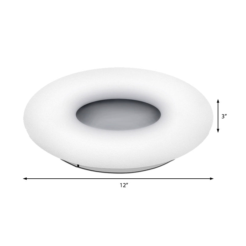 Modern Flush Ceiling Light: Circle/Square Acrylic LED Lamp for Porch and Bathroom