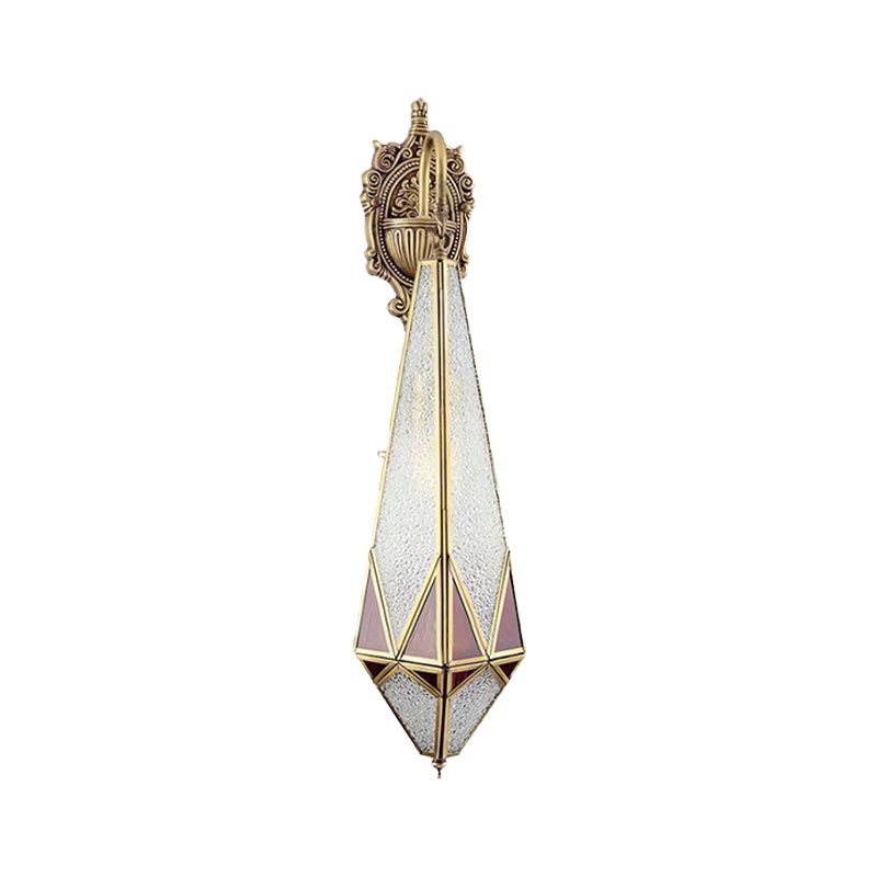 Traditional Arab Brass Diamond Corner Wall Mount Lamp