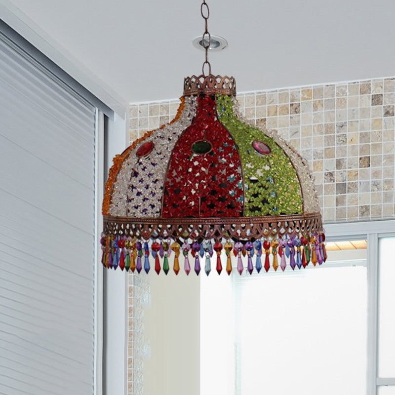 Colorful Metal Pendant Chandelier With Multiple Bulb Options 14.5/17/23.5 Width