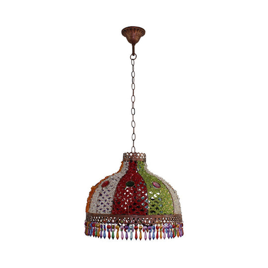 Colorful Metal Pendant Chandelier With Multiple Bulb Options 14.5/17/23.5 Width