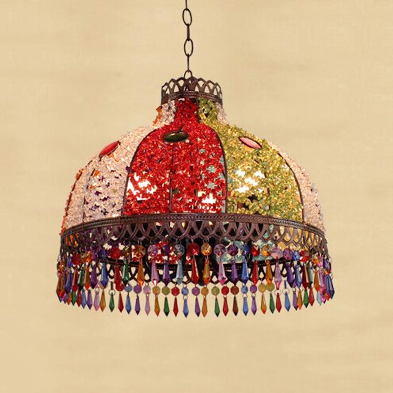 Colorful Metal Pendant Chandelier With Multiple Bulb Options 14.5/17/23.5 Width