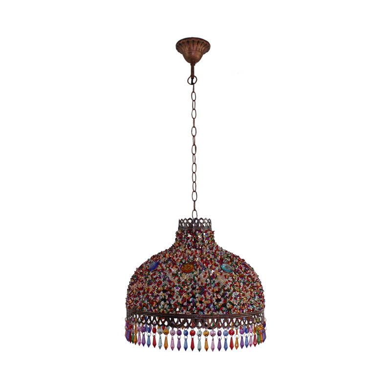 Colorful Metal Pendant Chandelier With Multiple Bulb Options 14.5/17/23.5 Width