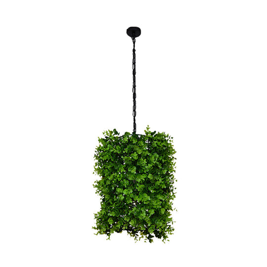 Green Metal Industrial Hanging Light with 1 Bulb - Perfect for Restaurant Ceilings