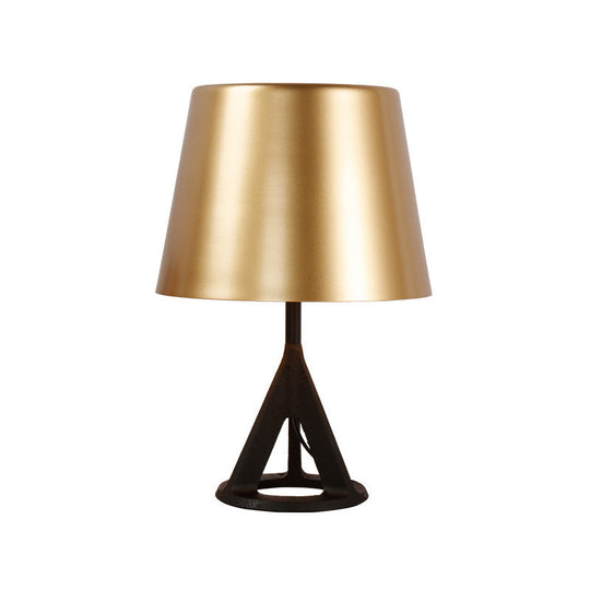 Minimalist Gold Metal Cone Table Lamp - Perfect For Living Room Nightstands