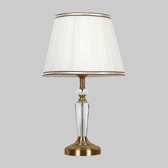 Minimalist Crystal Nightstand Lamp Gold Bedside Light For Bedroom