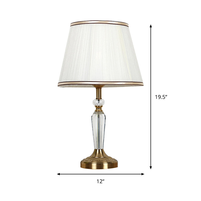 Minimalist Crystal Nightstand Lamp Gold Bedside Light For Bedroom