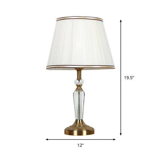 Minimalist Crystal Nightstand Lamp Gold Bedside Light For Bedroom