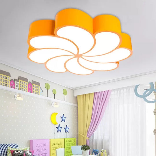 18"/22" Petal Flush Mount LED Ceiling Lamp in Vibrant Colors and Brightness Settings – Perfect for Bedrooms