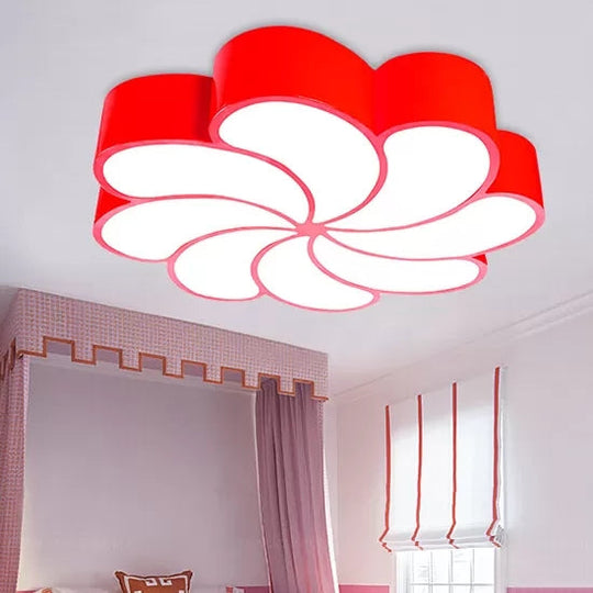 18"/22" Petal Flush Mount LED Ceiling Lamp in Vibrant Colors and Brightness Settings – Perfect for Bedrooms