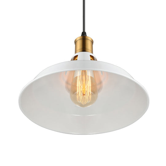 Dining Room Ceiling Light Fixture: 10.5/12/15 W 1-Light Hanging With Barn Shade - Farmhouse Style In