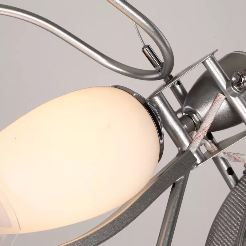 Modern Monochrome Bicycle Pendant Light - Stylish Metal Hanging For Shop