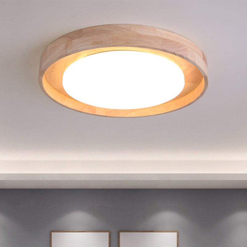 15"/19" Acrylic Round Flush LED Ceiling Lamp with Modern Design, Warm/White Light