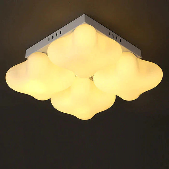 Simple Modern Clover Lamp Nordic Warm Ceiling