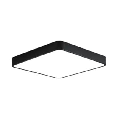 Nordic Style LED Ceiling Lamp - Slim Square Flush Mount for Offices & Hallways