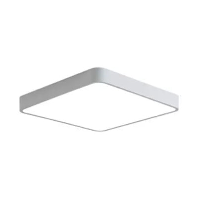 Nordic Style LED Ceiling Lamp - Slim Square Flush Mount for Offices & Hallways