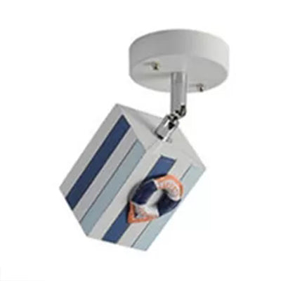 Contemporary Rotatable Rectangular Metal Gallery Ceiling Mount Spotlight with High Brightness