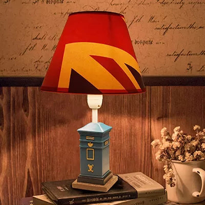 Modern Tapered Shade Desk Lamp - Stylish Office Lighting Solution Blue