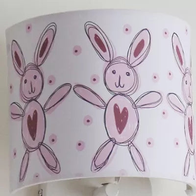 Drum-Shaped Kids Fabric Wall Lamp: Undertint Light For Stair Hallway