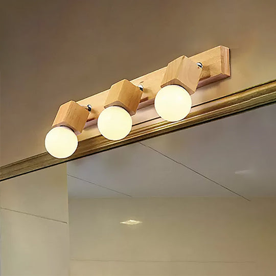 Modern Rotatable Wall Light Fixture With Open Bulb Ideal For Bedrooms And Vanities